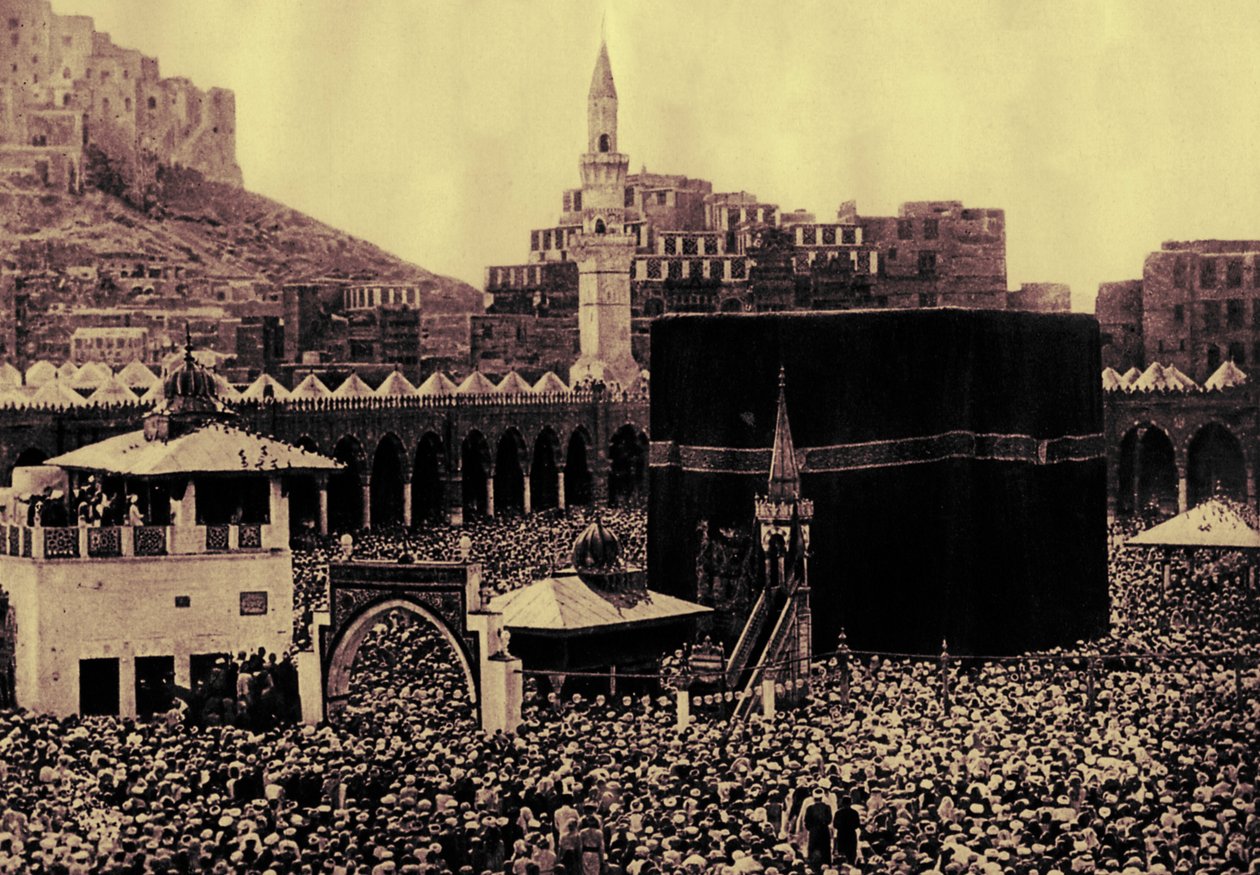 Zarándokok a Kaabánál, illusztráció Karl Grober "Palastina" című művéből. alkotó: German Photographer