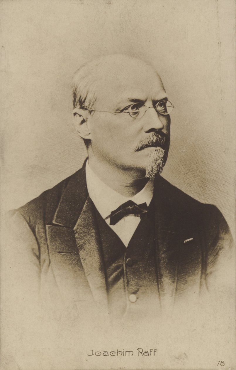 Joachim Raff portréja (fekete-fehér fotó) alkotó: German Photographer