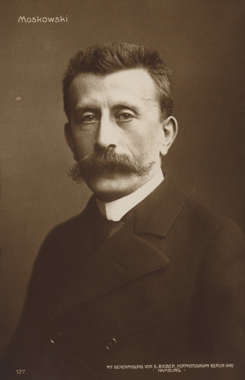 Moritz Moszkowski portréja (fekete-fehér fotó) alkotó: German Photographer