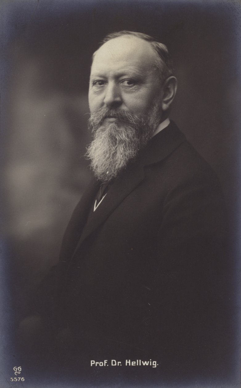 Doktor Hellwig professzor (fekete-fehér fotó) alkotó: German Photographer