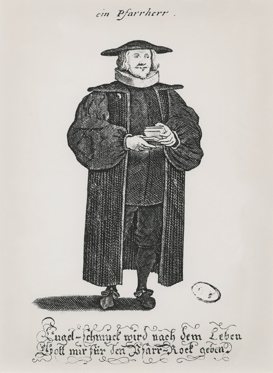 Protestáns lelkész a 17. század végén alkotó: German School