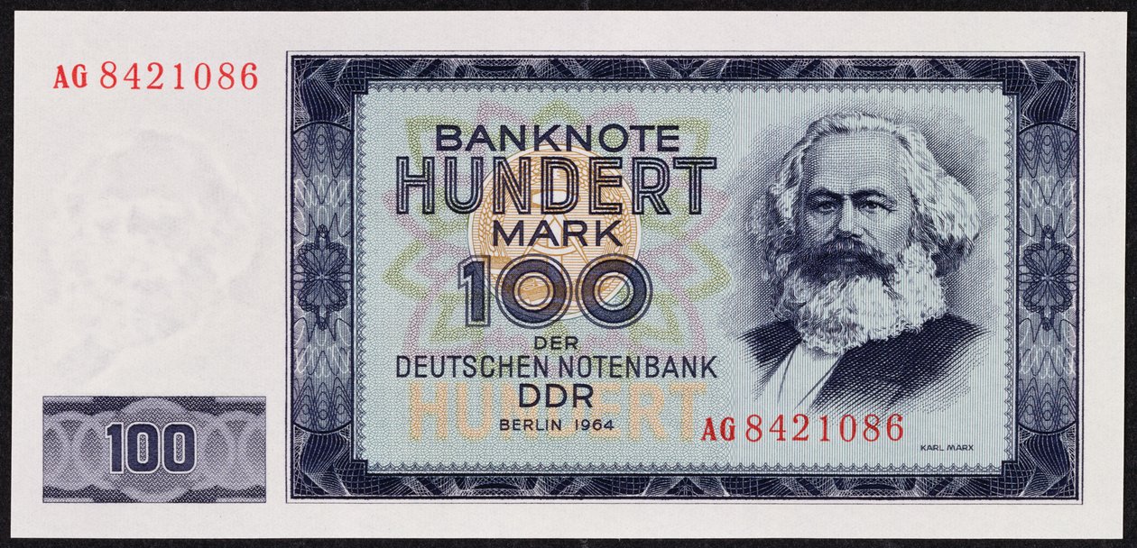 Egy százmárkás bankjegy, 1964 alkotó: German School
