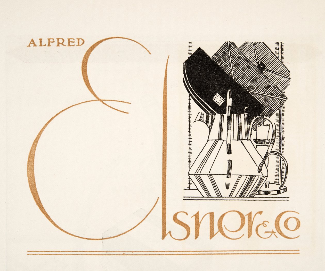 Alfred Elsner & Co. hirdetése, Styl, Pub.1922 (pochoir print) alkotó: German School