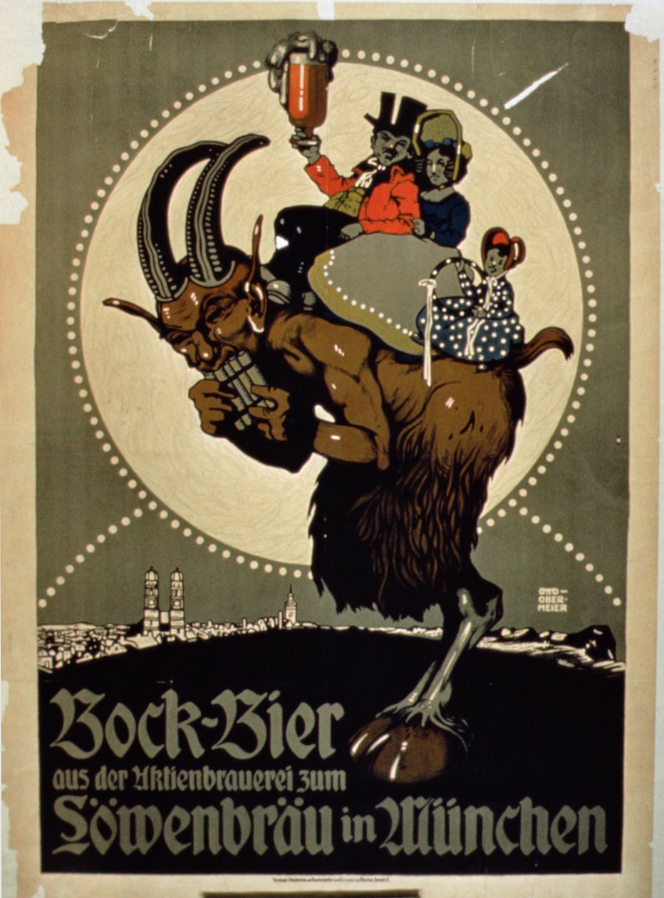 A müncheni Lowenbrau sörfőzde Bock sörének reklámja alkotó: German School