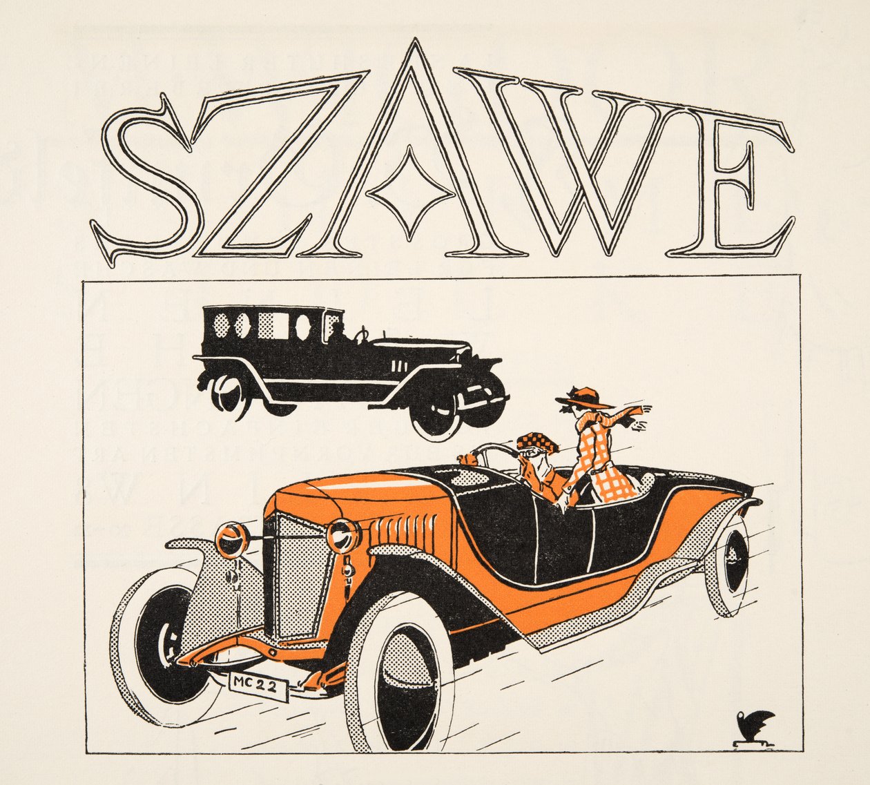 Szawe reklámja, a Styl, kiadó 1922 (pochoir nyomtatás) alkotó: German School