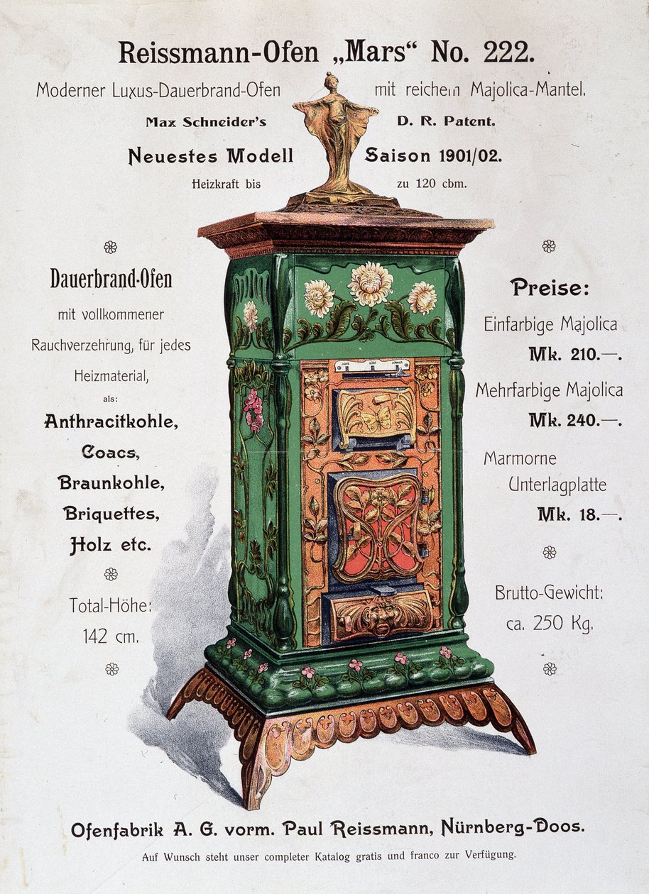 Reissmann-Oden (Reissmann Oden) reklámja -Németország, 19. század vége. alkotó: German School