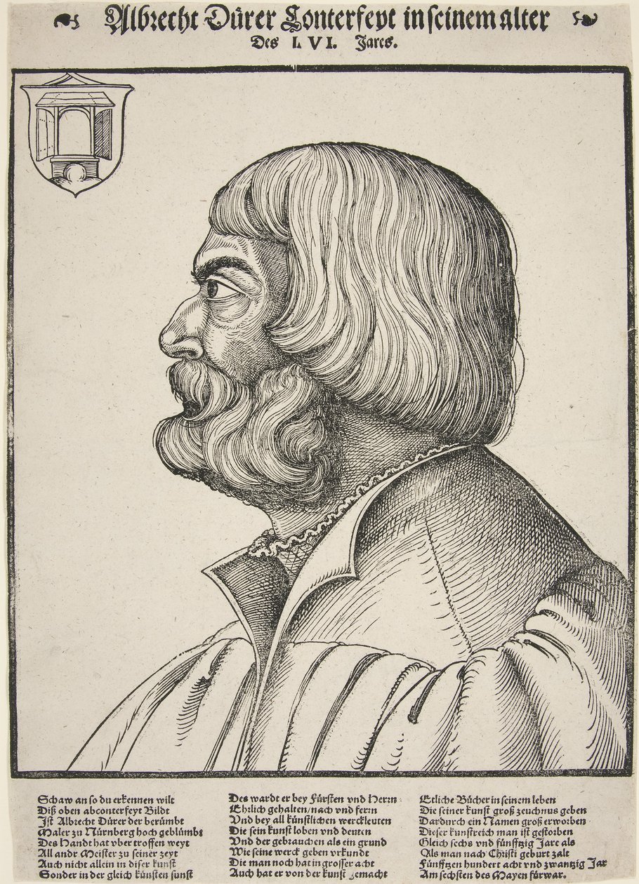 Albrecht Durer, 56 éves (fametszet) alkotó: German School