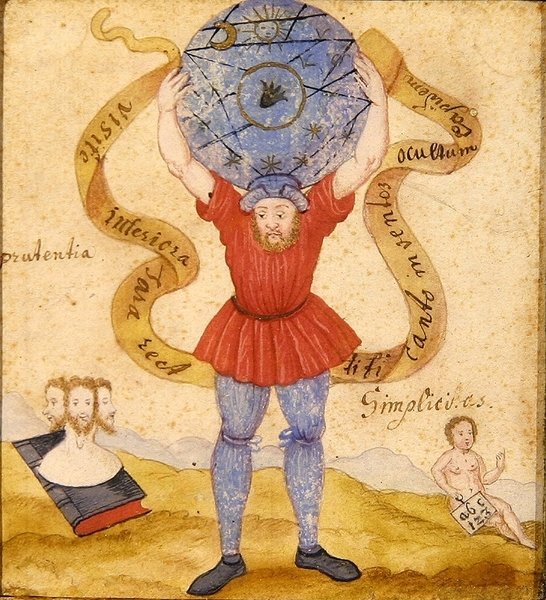 Atlas, 1605 körül (gouache, papír) alkotó: German School