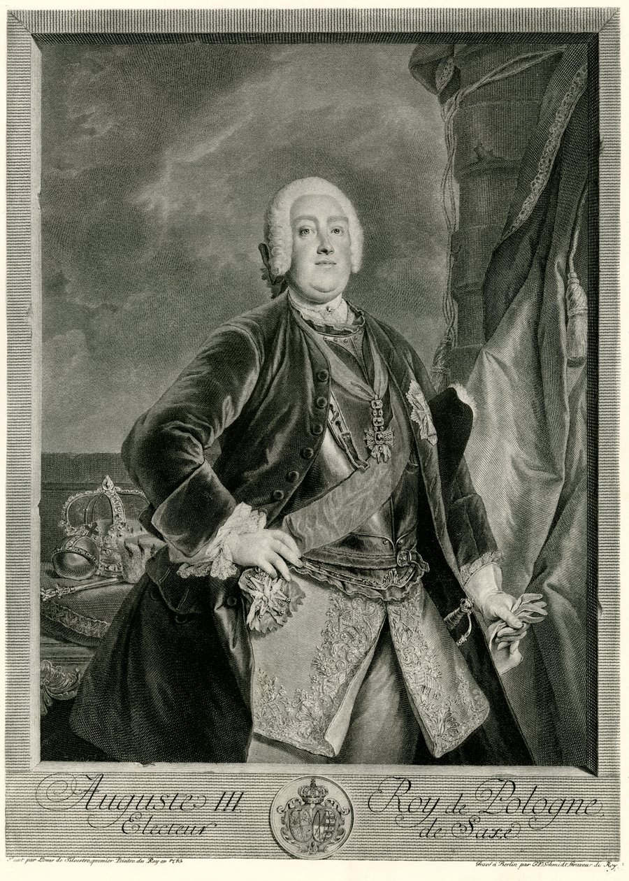 III. Augustus (1696-1763) lengyel király (fénykép) alkotó: German School