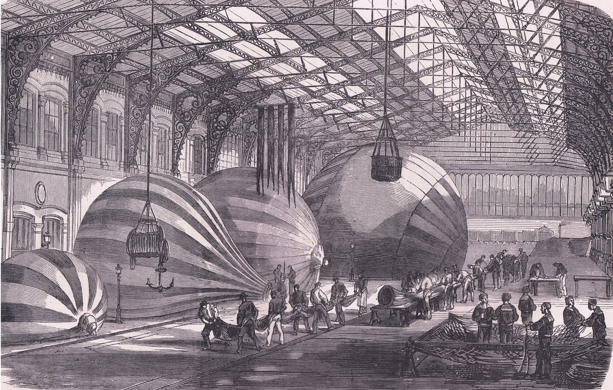 Balloon manufaktúra, Cassells History of the War Franciaország és Németország között, kiadó: Cassell and Company Limited, 1890 körül (litho) alkotó: German School