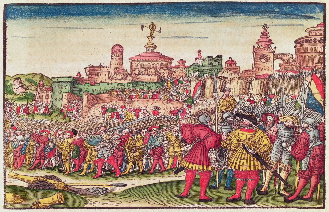 Jelenések könyve, XXV. fejezet, a Luther Bibliából, 1530 körül (színes fametszet) alkotó: German School
