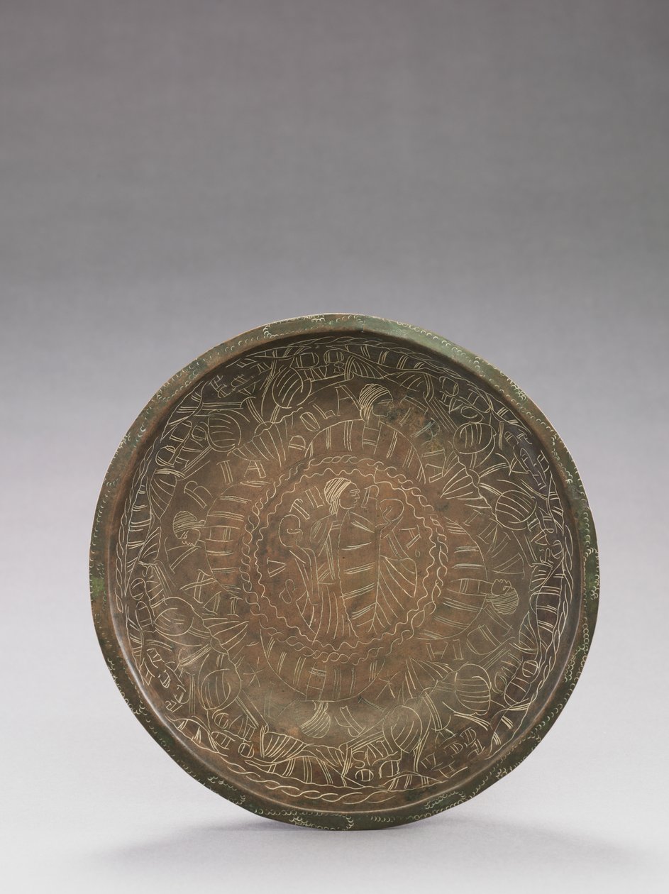 Tál vésett satufigurákkal, 1150-1200 alkotó: German School