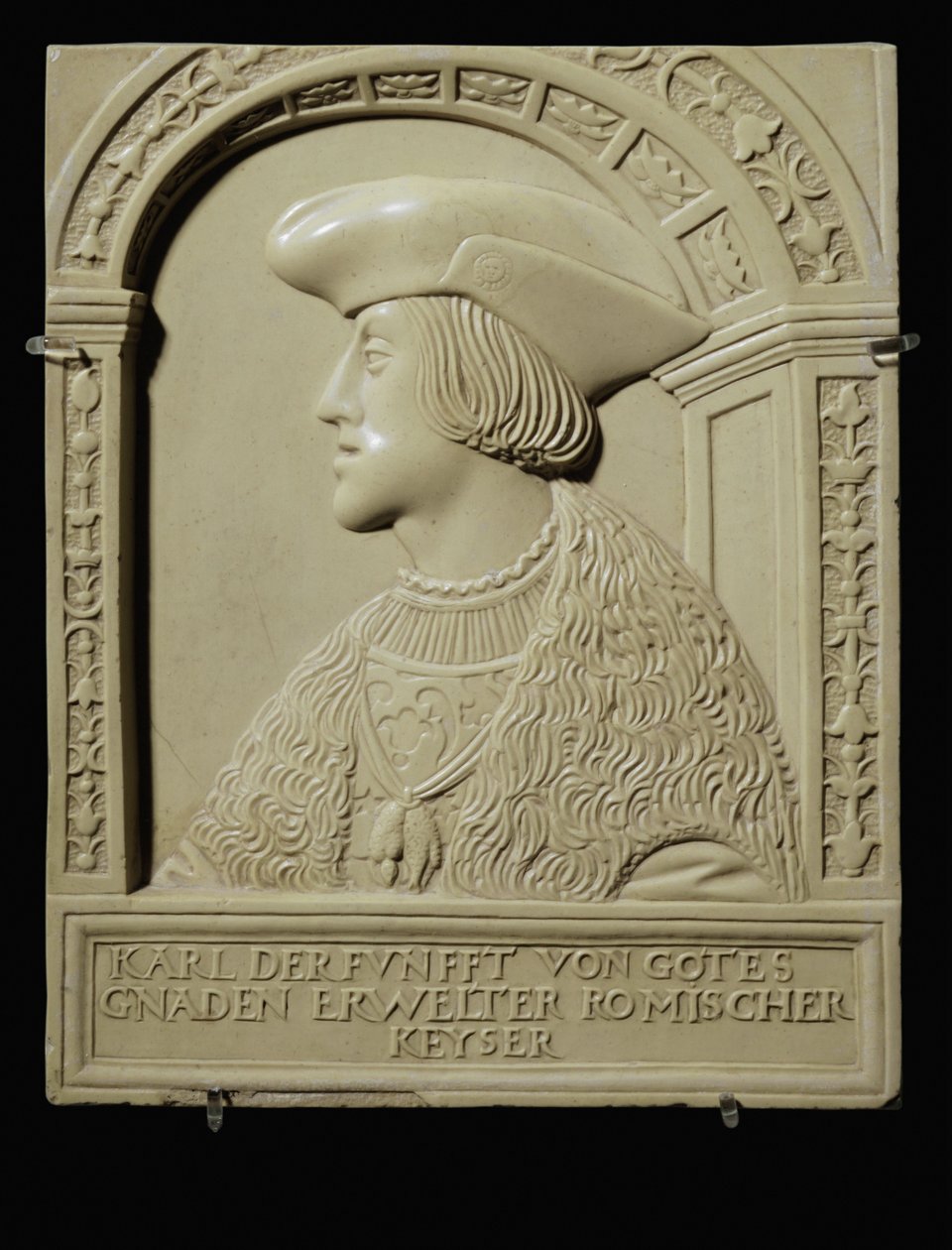 V. Károly császár ifjúkori mellszobra, 1520 után ... (mészkő) alkotó: German School