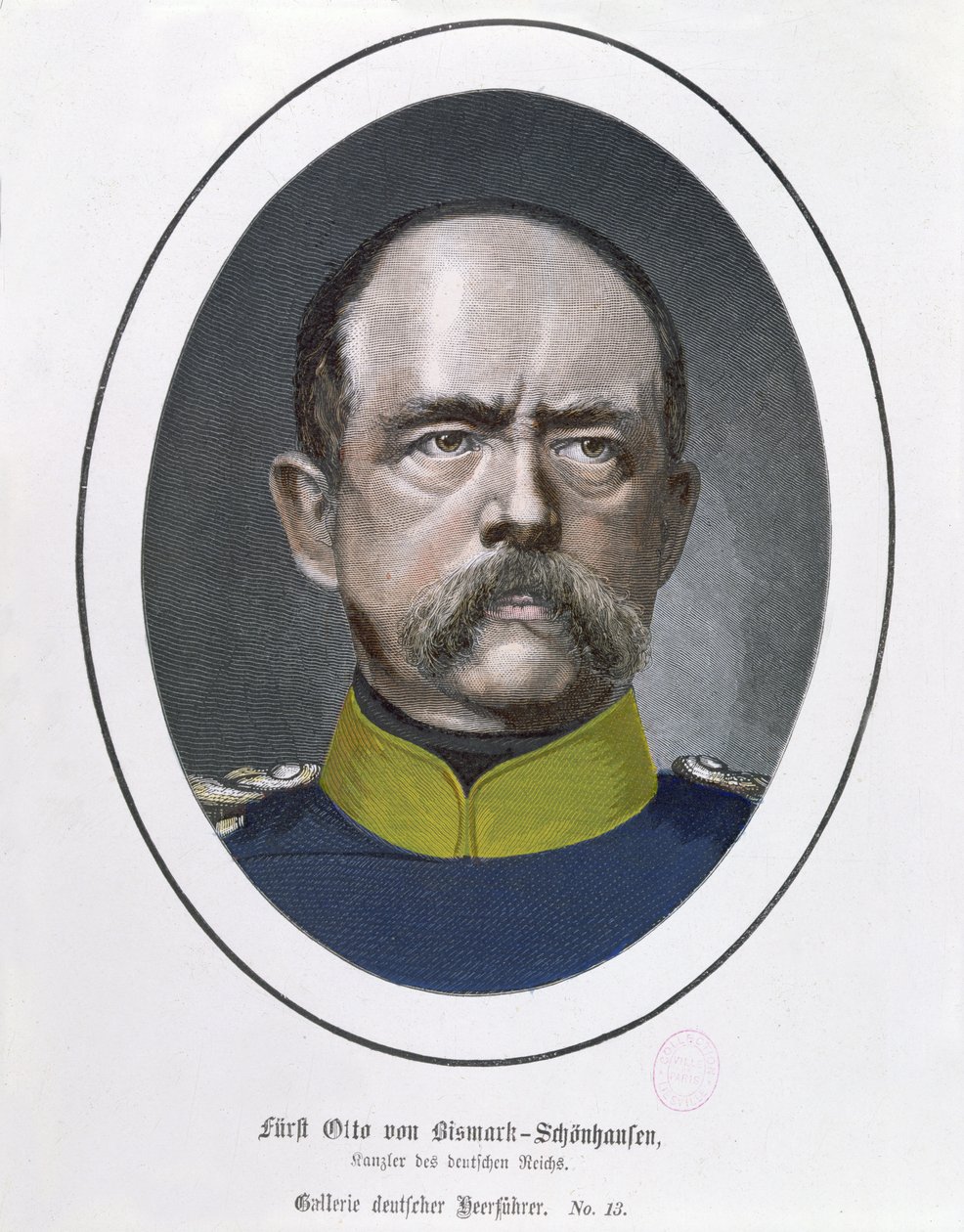 Otto Von Bismarck kancellár (1815-98) 1871 körül alkotó: German School