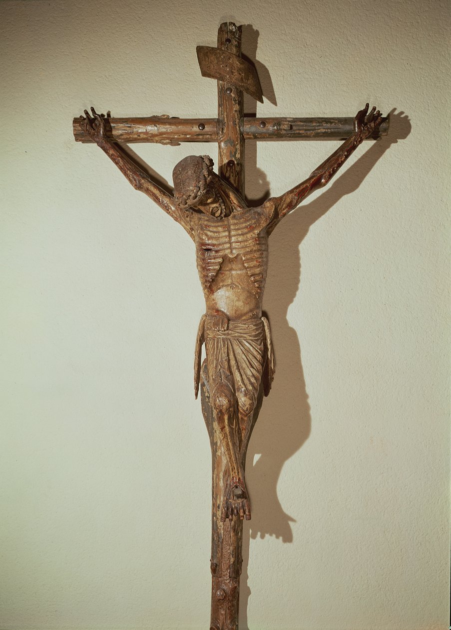Krisztus a kereszten, Le Devot Christ néven, 1307 (fa) alkotó: German School