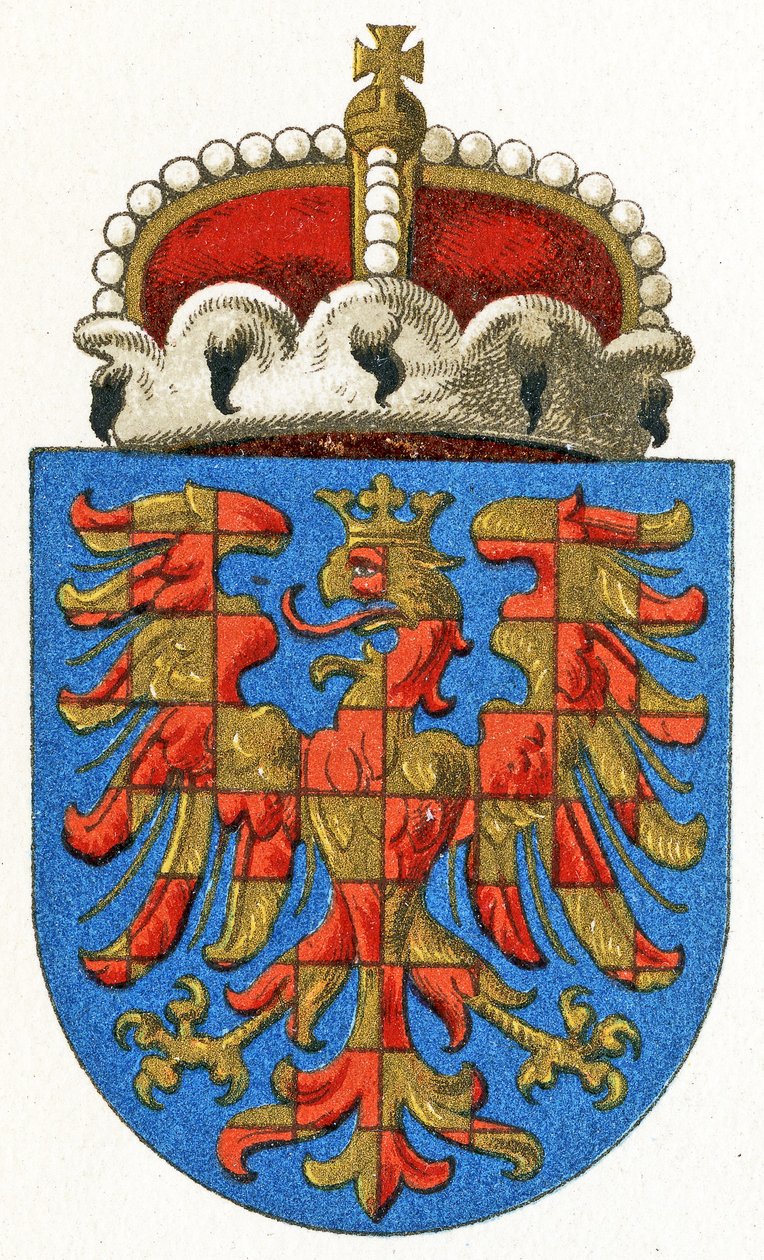 Morvaország címere, 1898 körül alkotó: German School