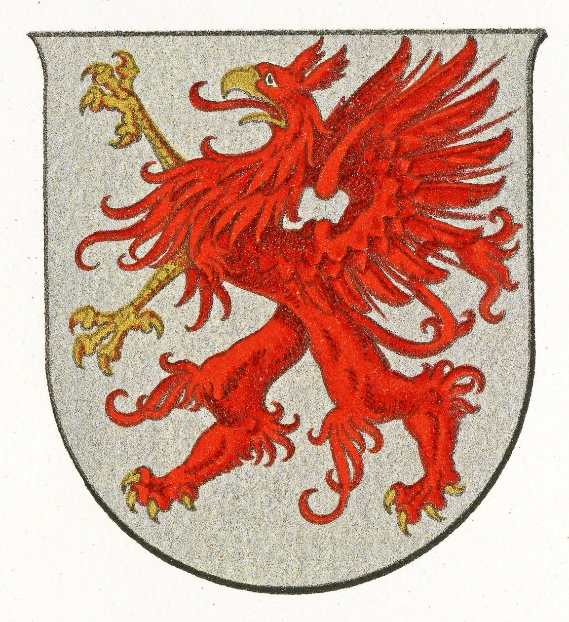 Pomeránia címere, 1898 körül alkotó: German School