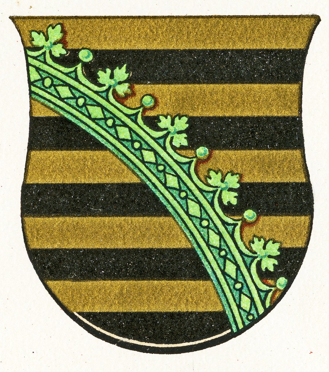 Szászország címere, 1898 körül alkotó: German School