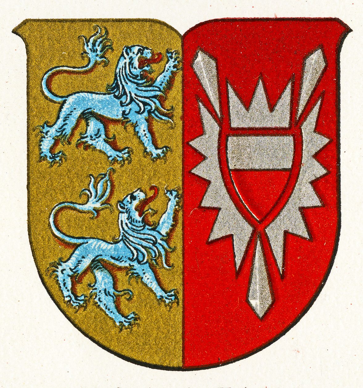 Schleswig-Holstein címere, 1898 körül alkotó: German School