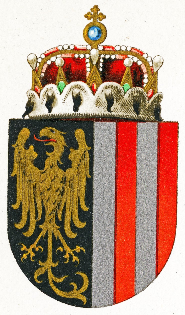 Felső-Ausztria címere, 1898 körül alkotó: German School
