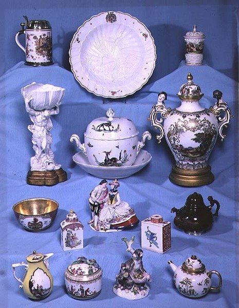 18. század eleji meisseni porcelán gyűjteménye alkotó: German School