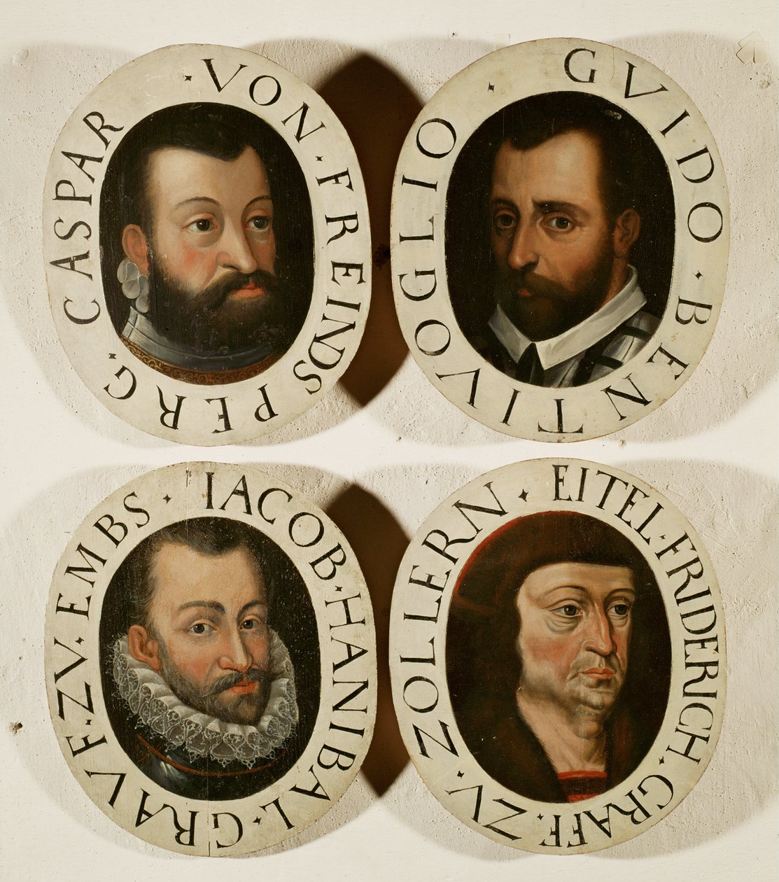 A harmincéves háború hadvezérei, Caspar von Freindsperg, Guido Bentivoglio, Jacob Hanibal gróf Embs ... alkotó: German School