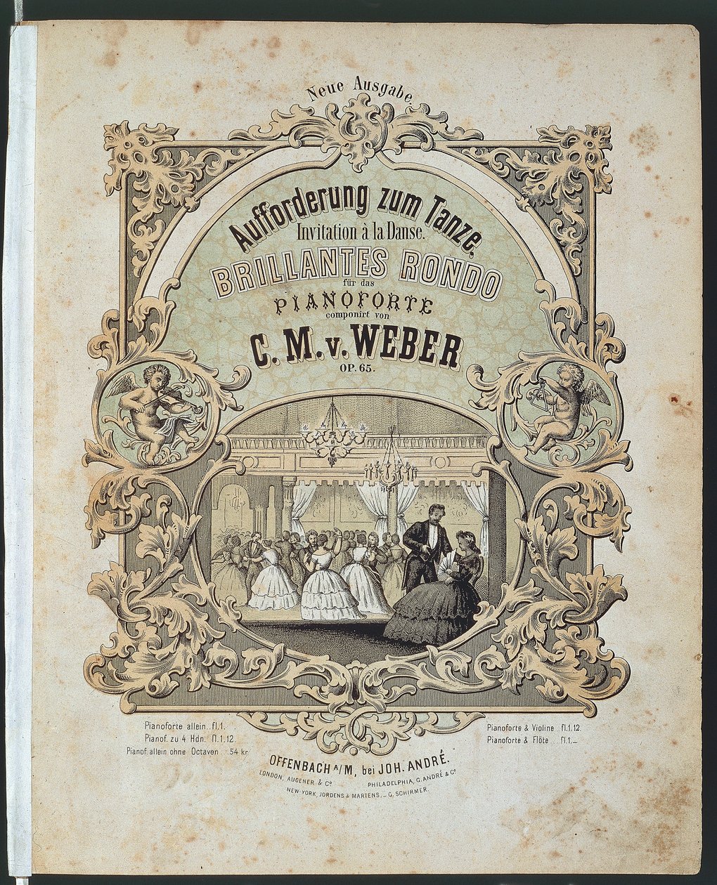 A „Meghívás a táncra” pontozólapjának borítója (színes litho) alkotó: German School
