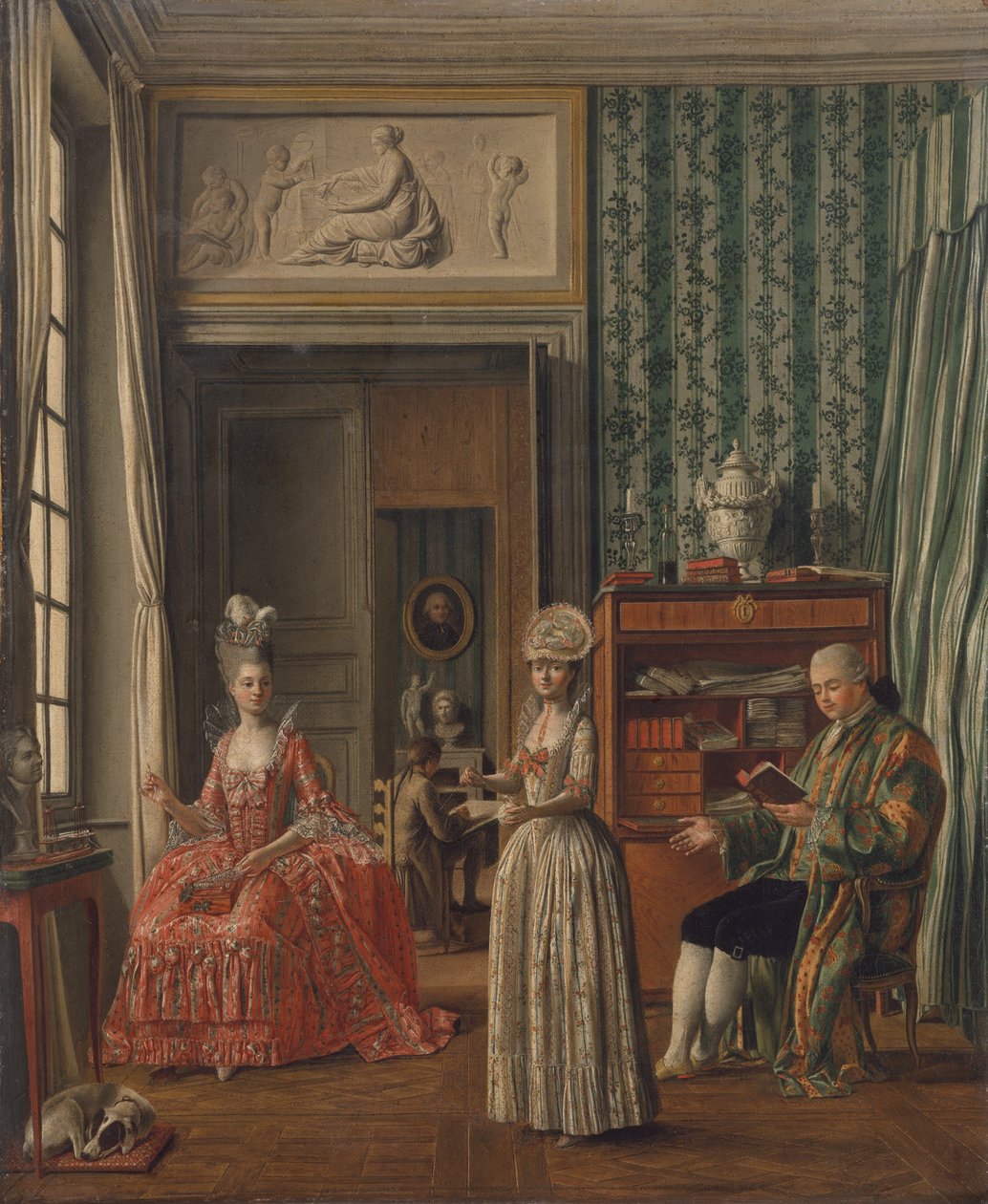 Hazai jelenet, 1775-80 körül alkotó: German School