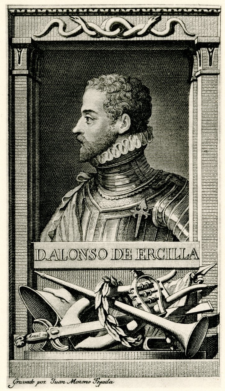 Don Alonso de Ercilla és Zuniga alkotó: German School