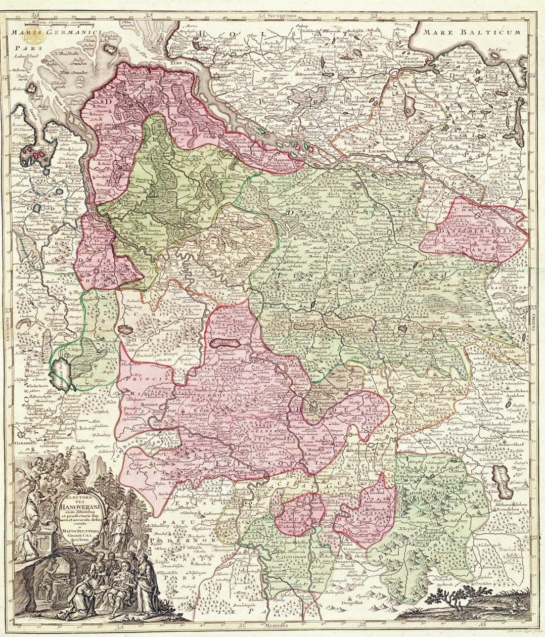 Hannoveri választófejedelem (színes metszet) alkotó: German School