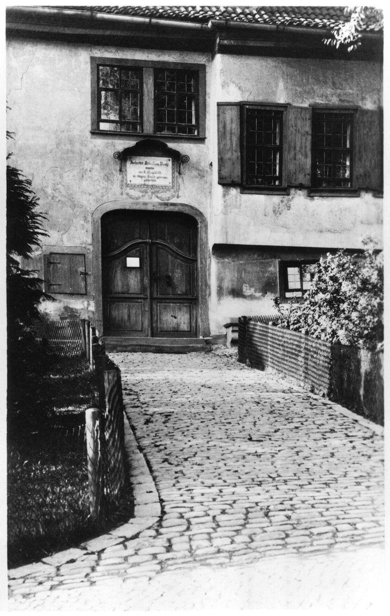 Johann Sebastian Bach (1685-1750) házának bejárata alkotó: German School