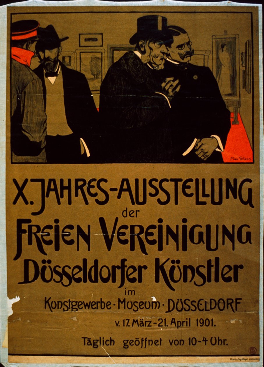 Düsseldorfi Művészek kiállítása a Kunstgewerbe Múzeumban, Düsseldorfban alkotó: German School