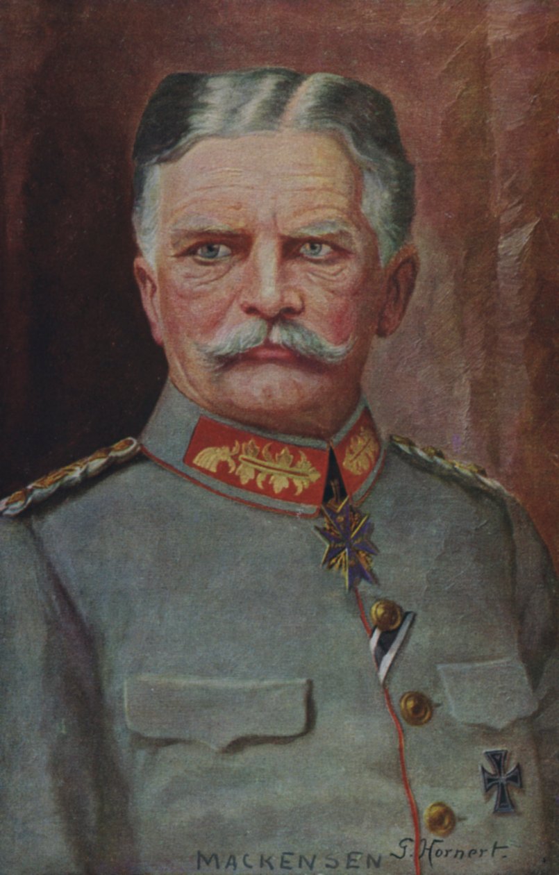 August von Mackensen tábornagy, az első világháború német katonai parancsnoka (színes litográfia) alkotó: German School