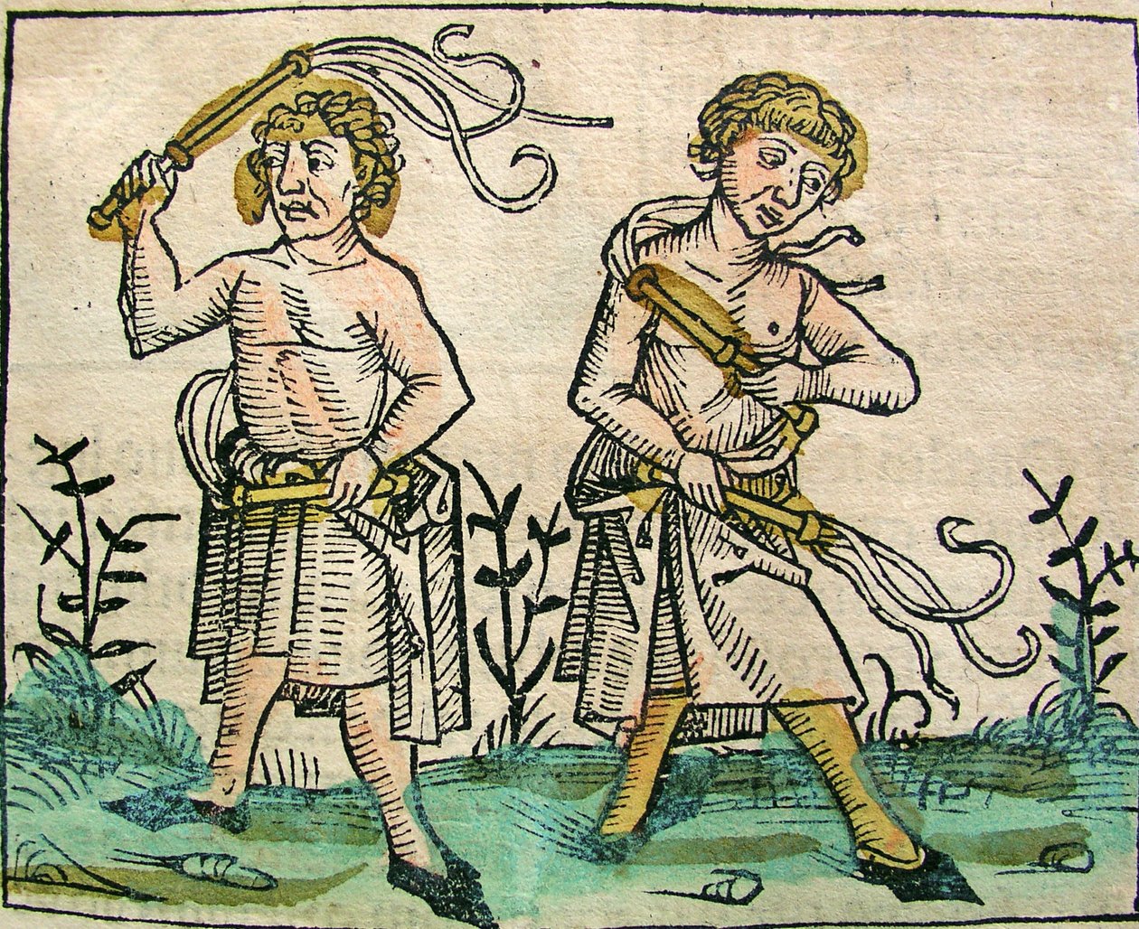 Flagellants, megjelent a Nürnbergi Krónikában, 1493 alkotó: German School