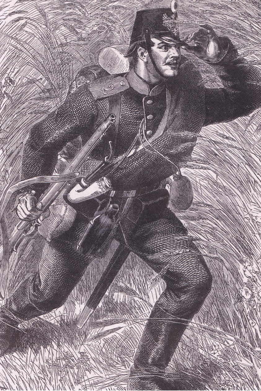 Forward, Cassells: A Franciaország és Németország közötti háború története, a Cassell and Company Limited kiadásában, 1890 körül (litho) alkotó: German School