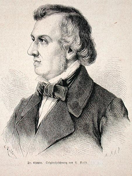 Frederic Chopin (1810-49) 1870 (metszet) alkotó: German School