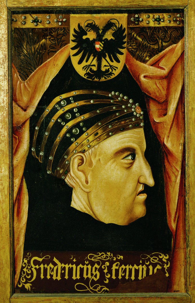 III. Friedrich, császár Szent Római Birodalom ... (olaj, fa) alkotó: German School