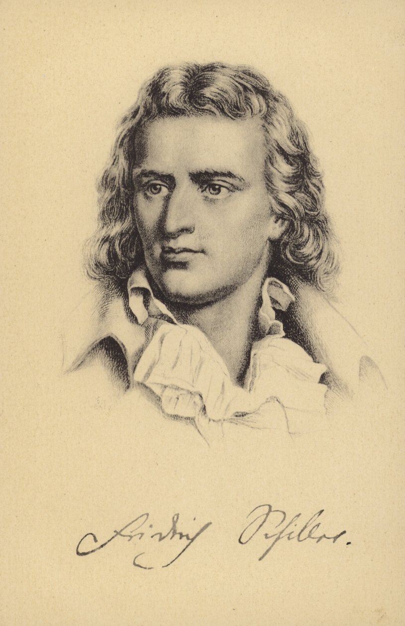 Friedrich von Schiller (1759-1805), német költő, filozófus, történész és drámaíró (litho) alkotó: German School