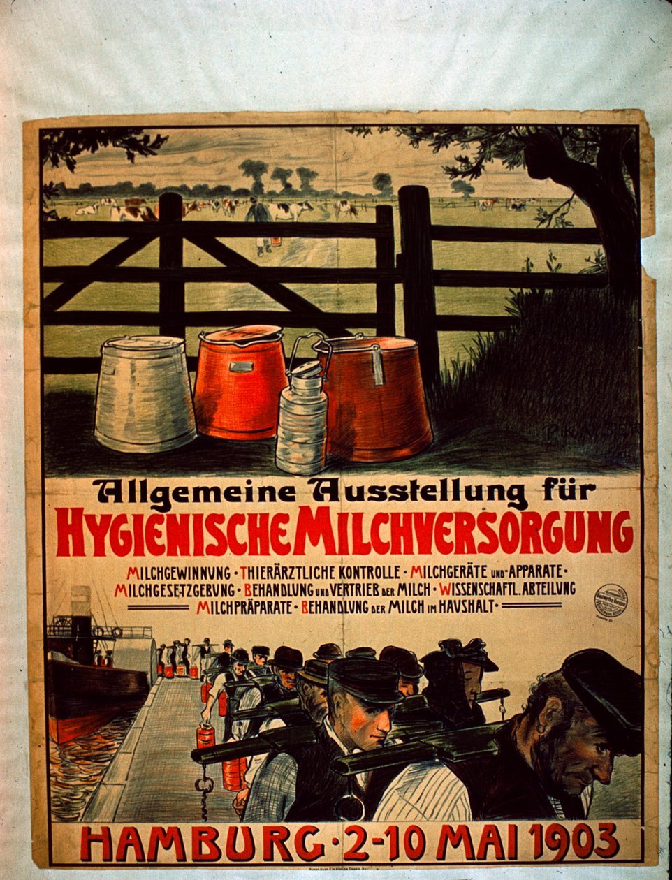 Általános egészségügyi tejellátási kiállítás, 1903 alkotó: German School