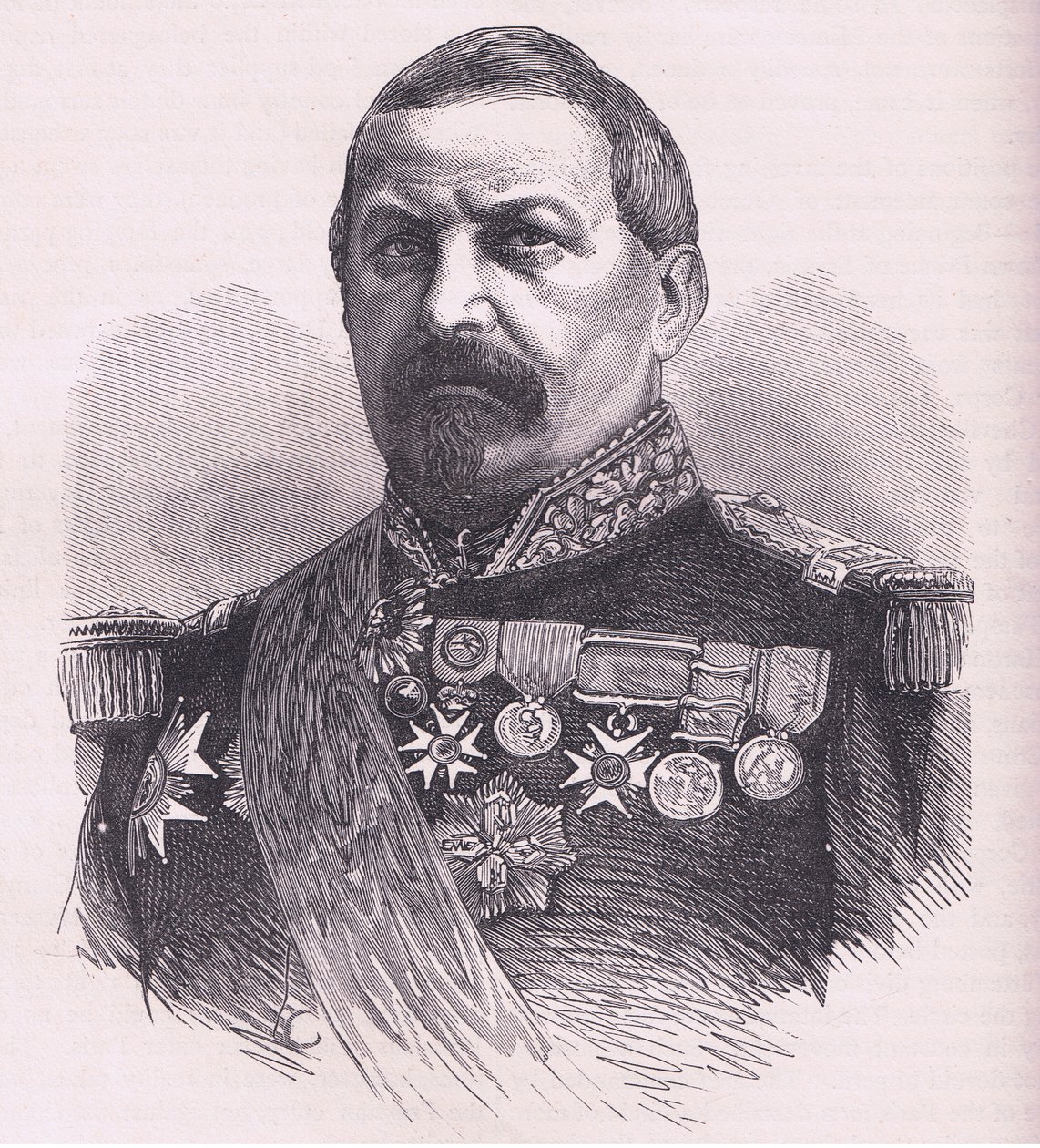Vinoy tábornok, Cassells: A Franciaország és Németország közötti háború története, kiadó: Cassell and Company Limited, 1890 körül (litho) alkotó: German School