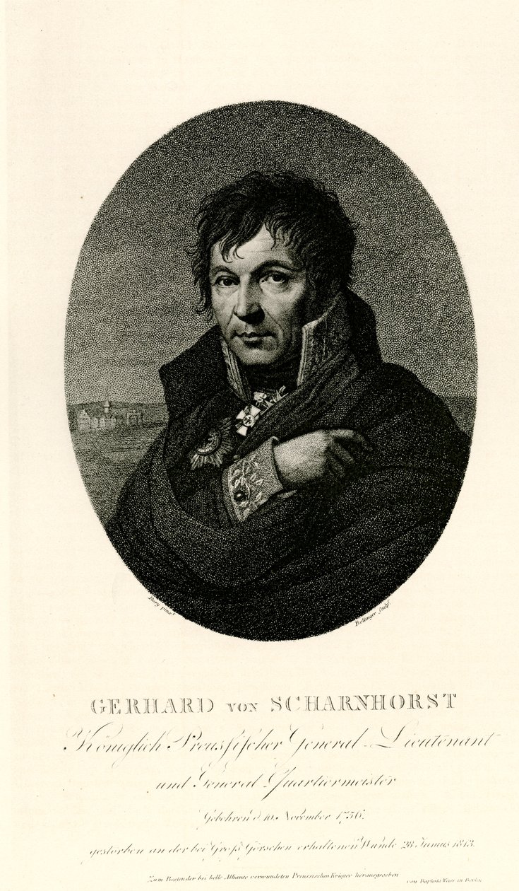 Gerhard Johann David von Scharnhorst, 1884-90 alkotó: German School