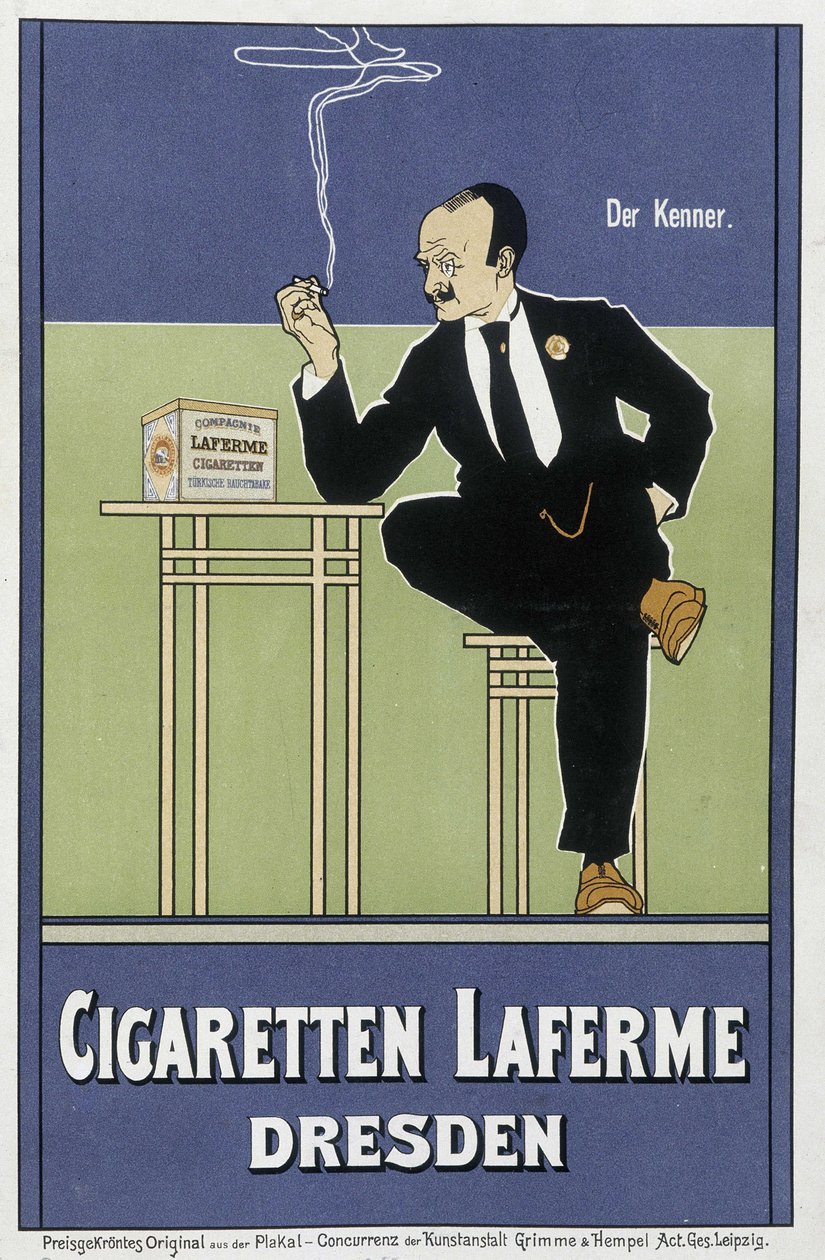 Német Laferme cigarettareklám alkotó: German School