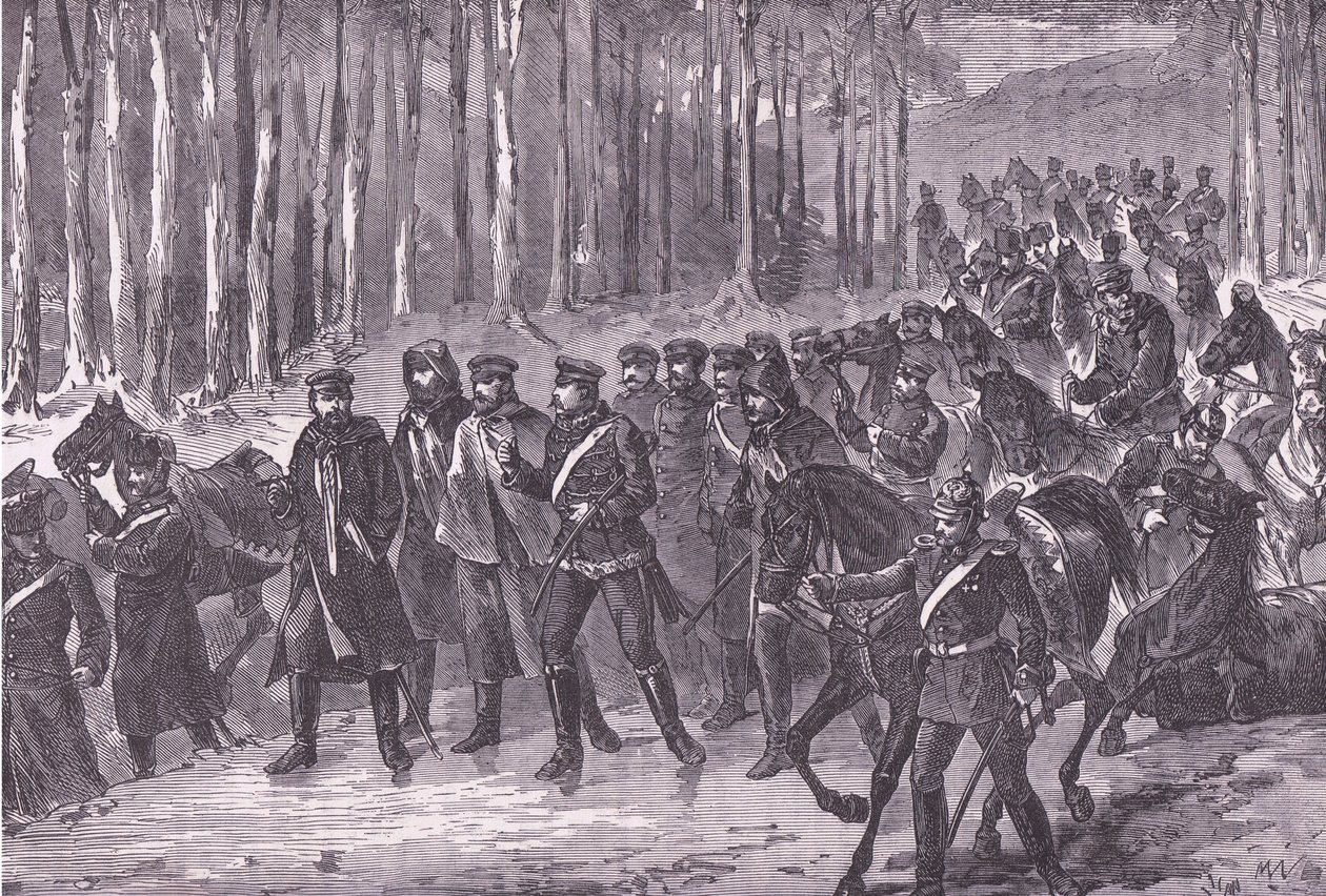Német lovasság útban Párizs felé, Cassells: A Franciaország és Németország közötti háború története, kiadó: Cassell and Company Limited, 1890 körül (litho) alkotó: German School