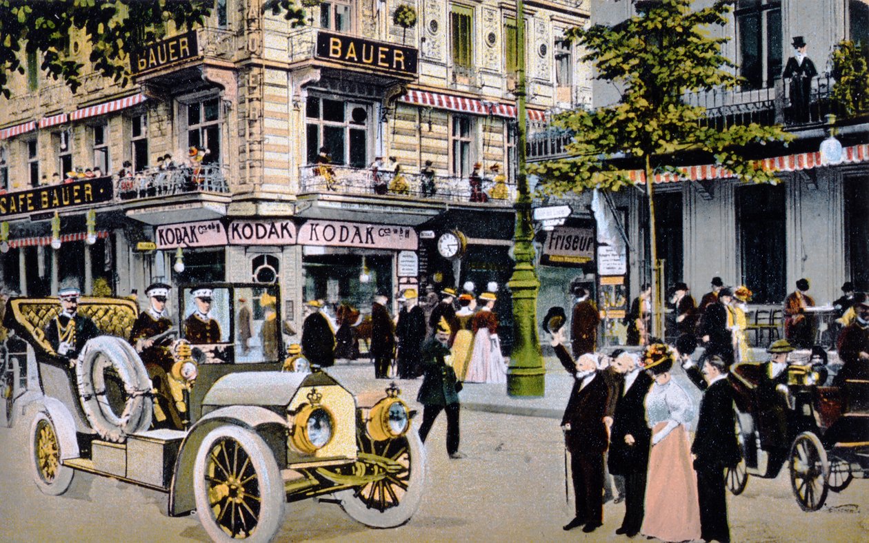 Német képeslap, amely II. Vilmos császár felvonulását ábrázolja, 1912 körül (lásd: 212424) alkotó: German School