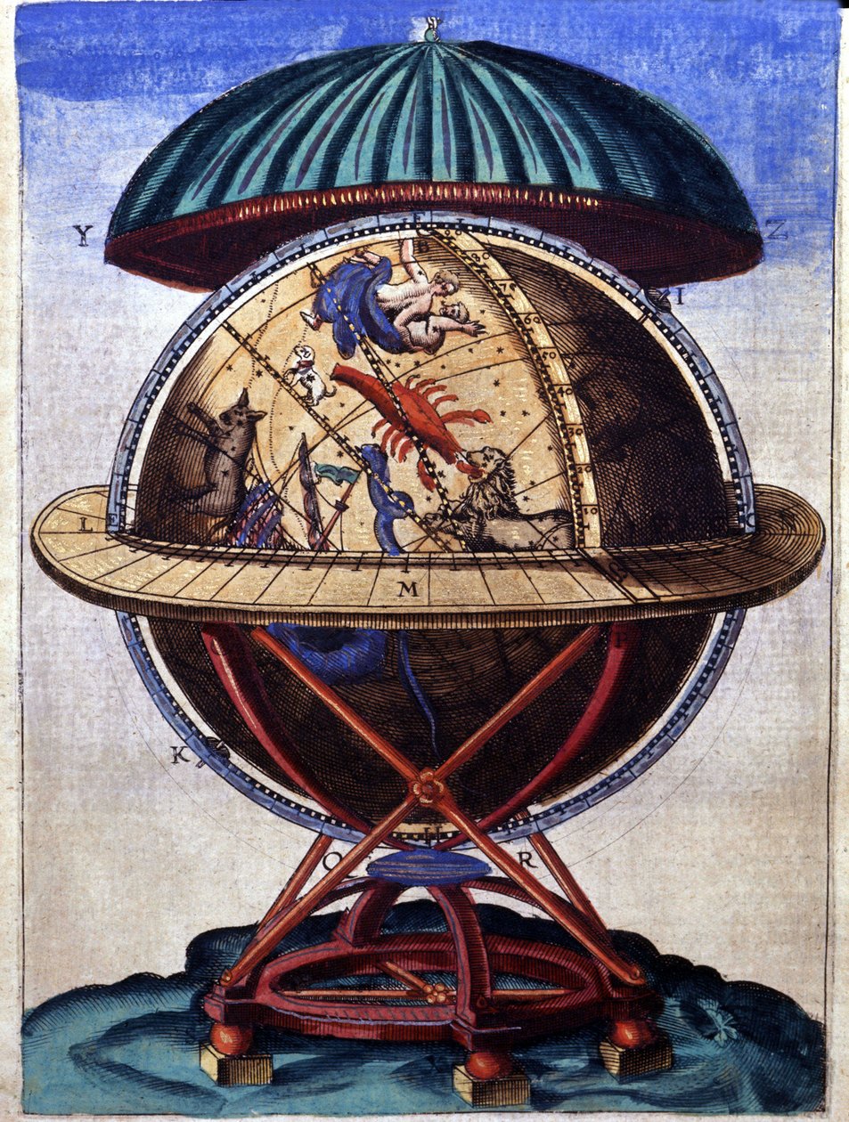 A nagy rézfúvós csoport Tycho Brahe (1546 - 1601), Wandsbeck "a megalapozott csillagászat gépezetében" alkotó: German School