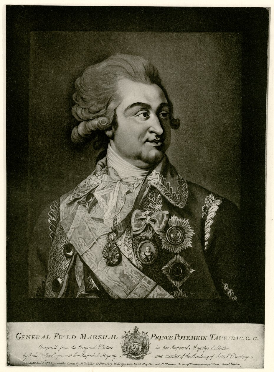 Gregor Alexandrowitsch Fürst Potemkin alkotó: German School