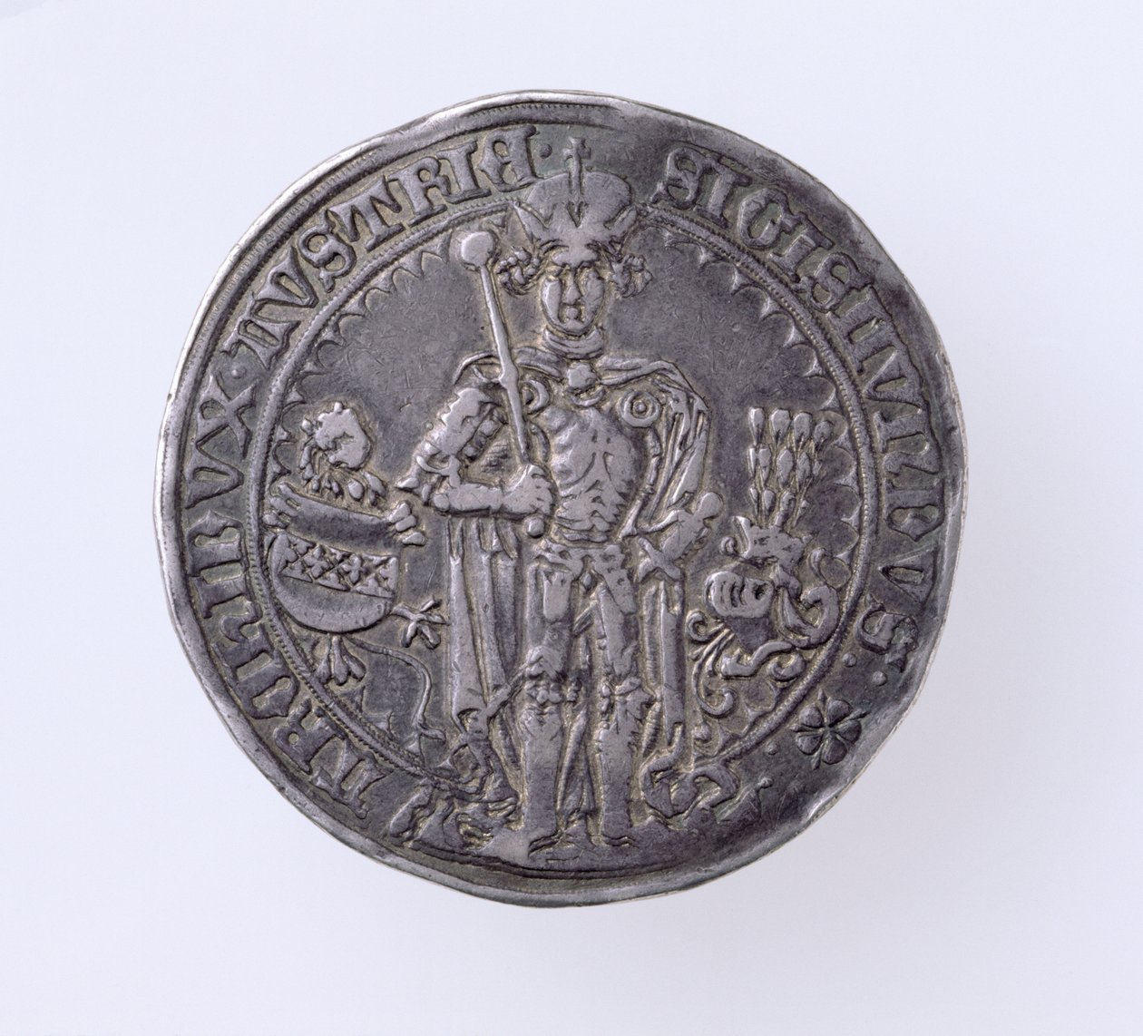 Zsigmond céhje (1439-96) Tirol grófja, Hall Mint, 1486 (előlap) (ezüst) (a hátoldalt lásd: 168059) alkotó: German School