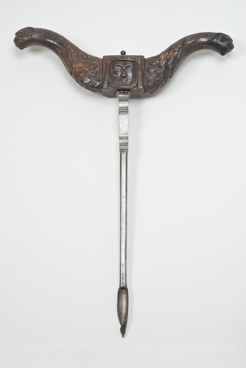 Kezelésű csiga, kb. 1600 (körtefa és acél) (lásd még: 701075-6) alkotó: German School