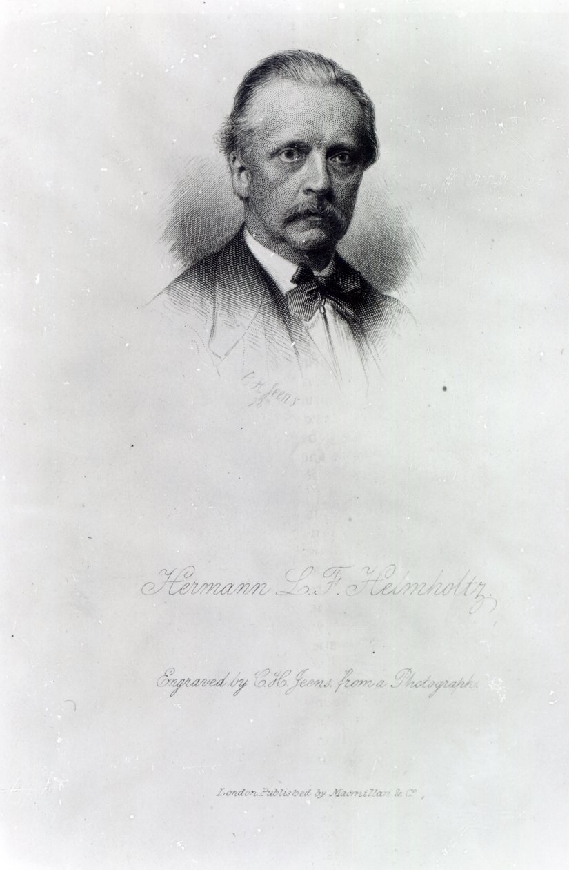 Hermann von Helmholtz, metszett: C.H Jeans alkotó: German School