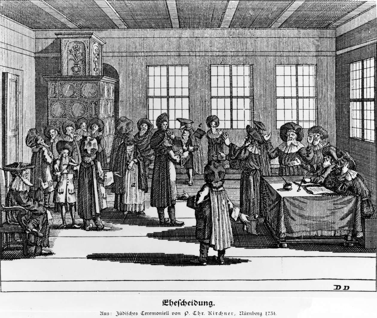 Illusztráció a zsidó szertartásról, vagy Paul Christian Kirchner leírása ezekről, 1724 alkotó: German School
